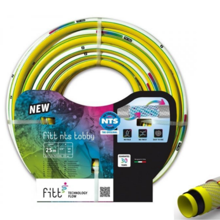 Fitt Crevo za vodu NTS Tobby no torsion sistem žuto 3/4" 25 m