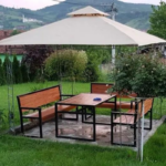 Metalna gazebo tenda Panama sa duplim krovom 3 x 3m