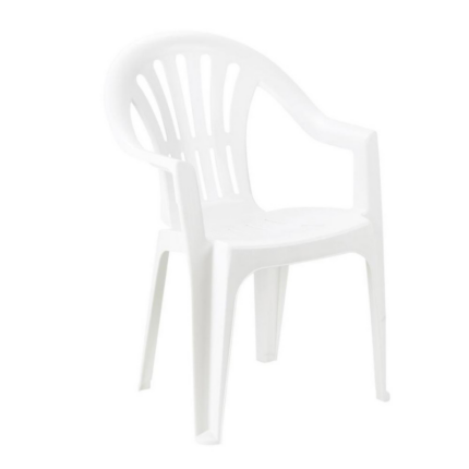 KONA Baštenska stolica plastična bela